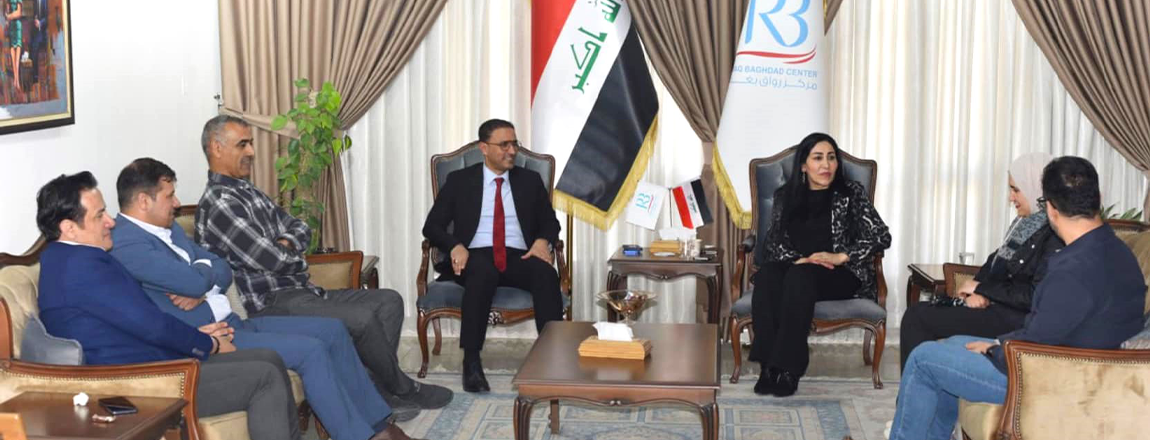 استقبل المدير التنفيذي لمركز رواق بغداد