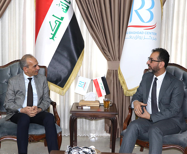استقبل رئيس مركز رواق بغداد للسياسات العامةالاستاذ عباس العنبوري رئيس الجبهة التركمانية في العراق