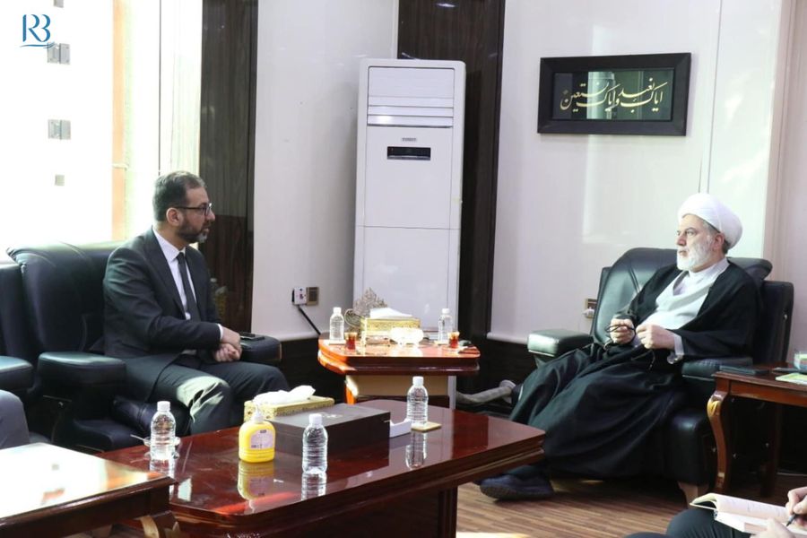 زار رئيس مركز رواق بغداد الأستاذ عباس العنبوري رئيس المجلس الاسلامي الأعلى الشيخ الدكتور همام حمودي لتوجيه دعوة رسمية له لحضور اعمال المؤتمر