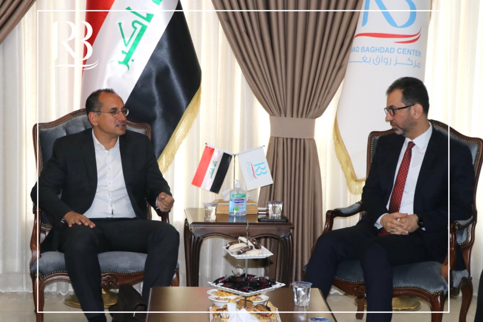 استقبل رئيس مركز رواق بغداد للسياسات العامة  الأستاذ عباس العنبوري ممثلين عن الجمعية الألمانية للتعاون الدولي " GIZ "