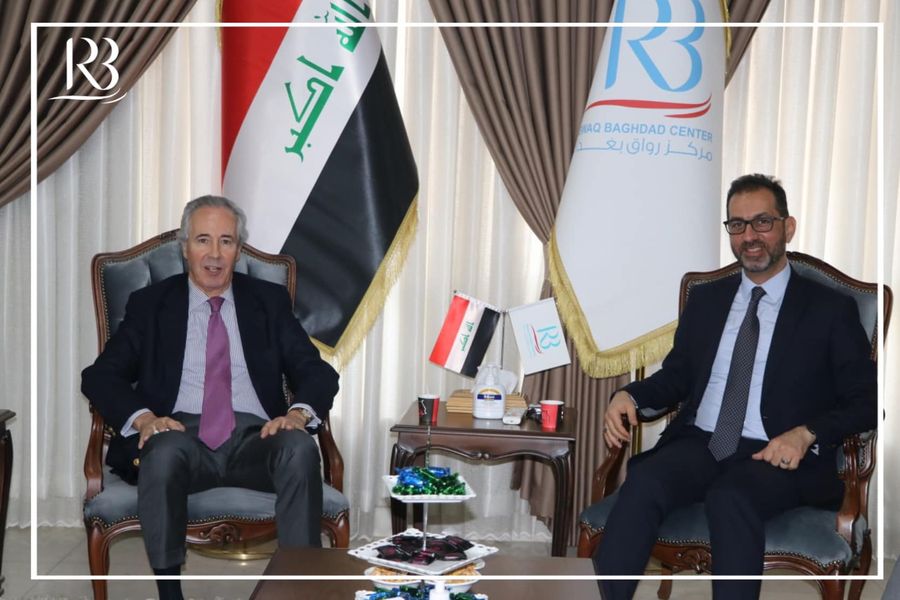 استقبل رئيس مركز رواق بغداد للسياسات العامة  الأستاذ عباس العنبوري سعادة سفير مملكة أسبانيا في بغداد السيد بيدرو مارتينيث