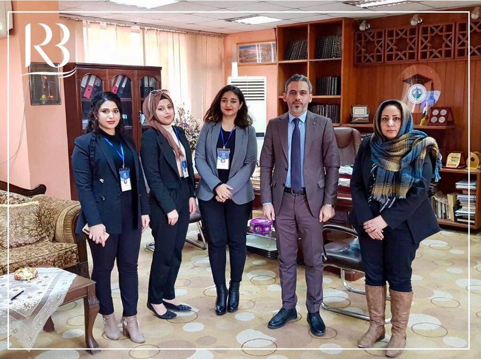 زار وفد من مركز رواق بغداد للسياسات العامة عمادة كلية العلوم السياسية في جامعة النهرين